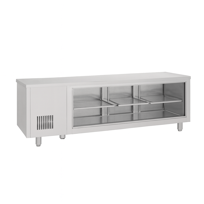 Frenox 233x70x85 cm. 632 lt.Cam Kapılı Tezgah Tipi Buzdolabı CGN4-BG-DZ-R290