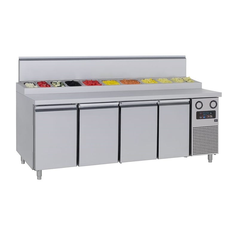 Frenox 233x70x97 cm. 13 Adet 1/4x150 Küvet Kapasiteli Make-up,Pizza Hazırlık Dolabı MGA4-04-R290