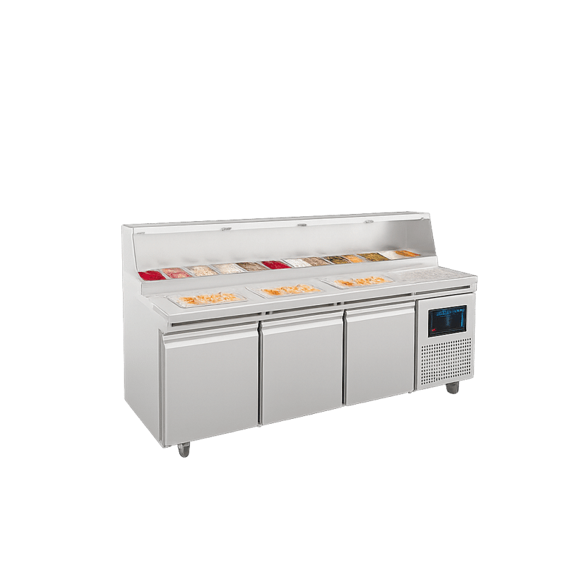 Frenox  237x85x133 cm.720 lt. Pizza Hazırlık Buzdolabı PIZ-237-R290