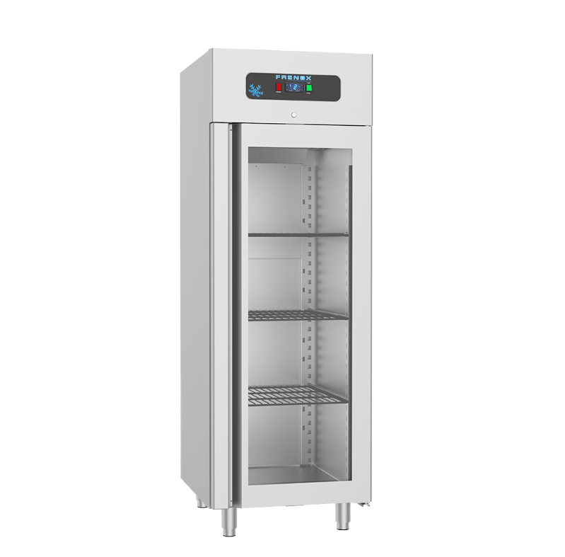 Frenox  70x81x205 cm. 700 lt. Cam Kapılı Dik Tip Derin Dondurucu VL7-P-G