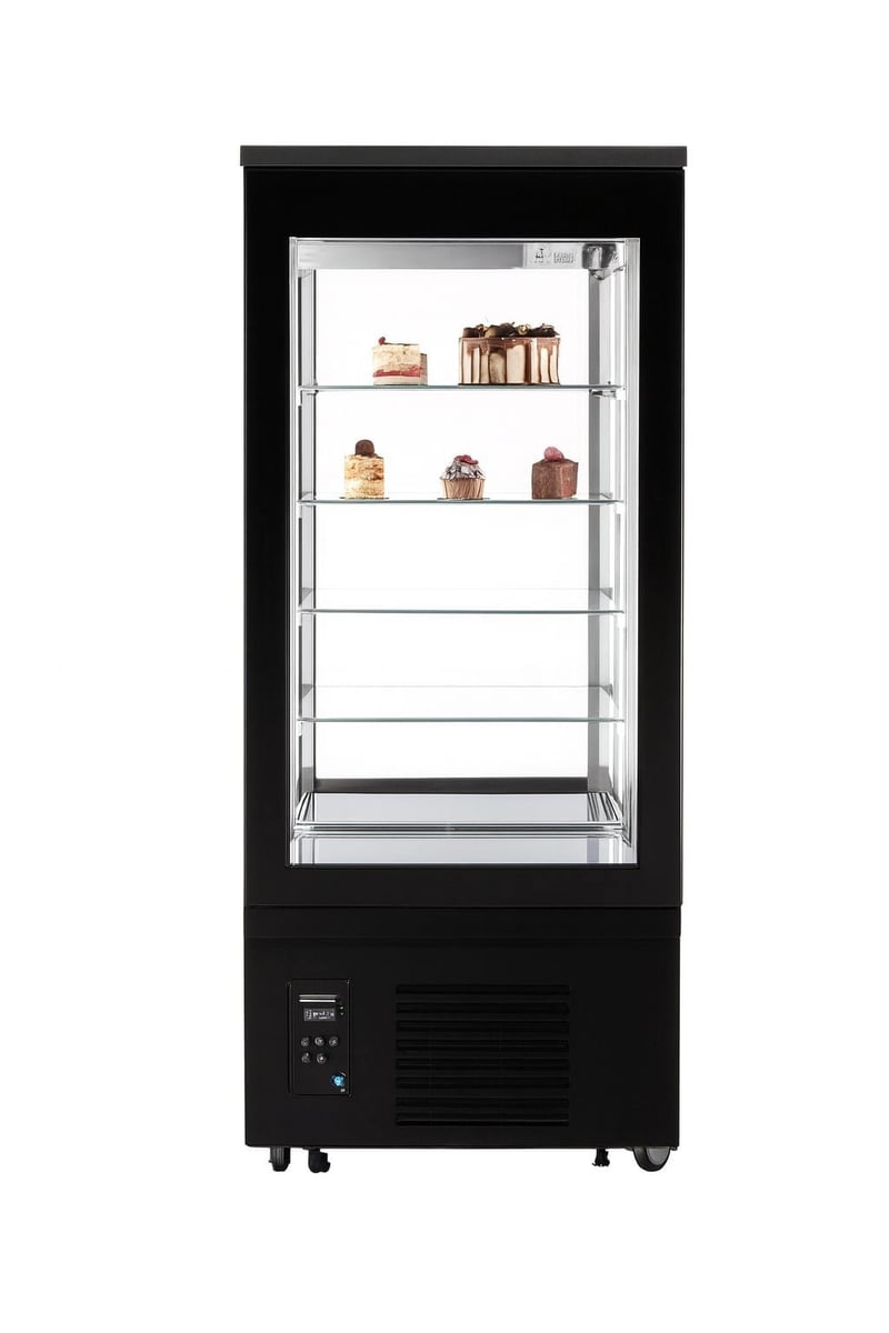 Frenox 80x66x187 cm. 400 lt.Dik Tip Vitrin Model Derin Dondurucu DL4-SY-R452A