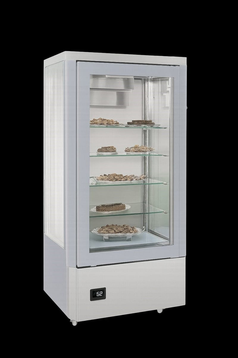 Frenox 80x66x187 cm. 400 lt.Dik Tip Vitrin Model Soğuk Teşhir Dolabı DN4-R290