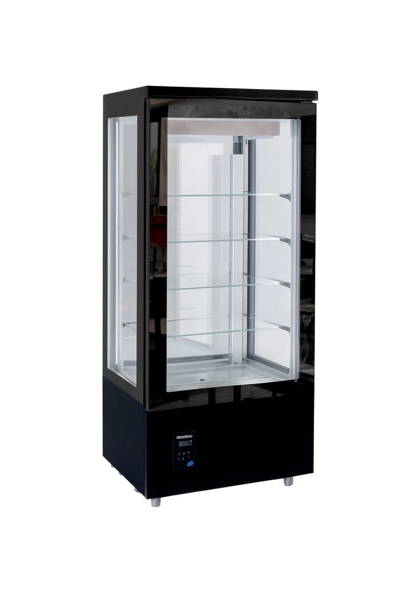 Frenox 80x66x187 cm. 400 lt.Dik Tip Vitrin Model Çikolata Teşhir Dolabı DN4-SY-CK-R290