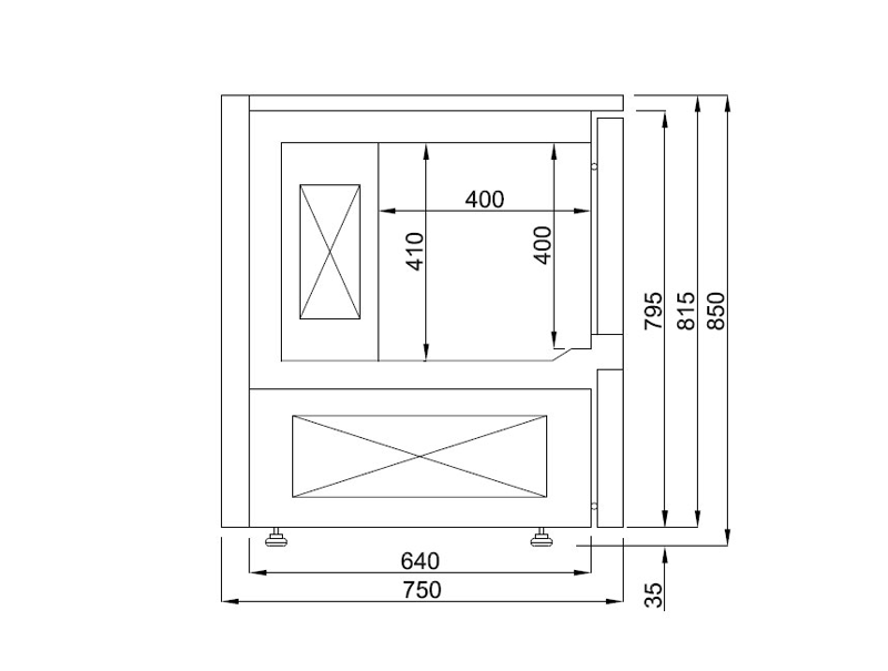 Frenox Blast Chiller,80x75x85 Şoklama Dolabı VBL5-R290