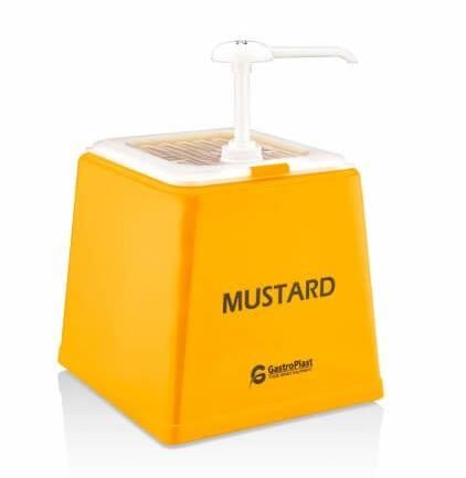 GastroPlast Plastik Hardal Dispenseri Standlı, 2 L