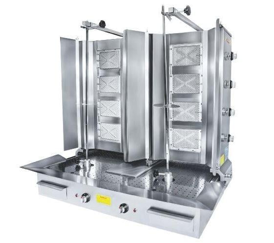 Görkem Alttan Motorlu 4+4 Radyanlı Döner Ocağı