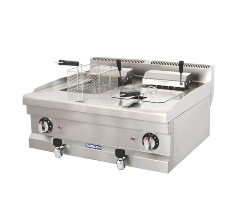 Görkem Fritöz 9+9 Litre Elektrikli 600'Lük Seri 60x61x42 cm