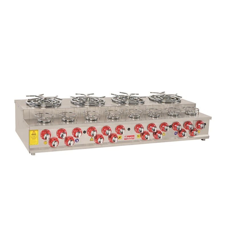 Himaksan 4+8 Gözlü Set Üstü Künefe Ocağı Doğalgazlı/Tüplü Ce Belgeli 106*60*30