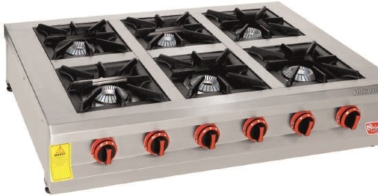 Himaksan 6 Lı Set Üstü Ocak Doğalgazlı/Tüplü Ce Belgeli 150*100*25