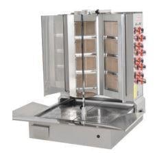 Himaksan Alttan Motorlu V Model Döner Ocağı, Gazlı, 4+4 Radyanlı