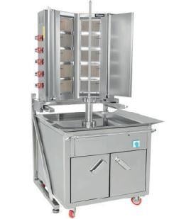 Himaksan Arabalı Döner Ocağı Gazlı 5+5 Radyanlı