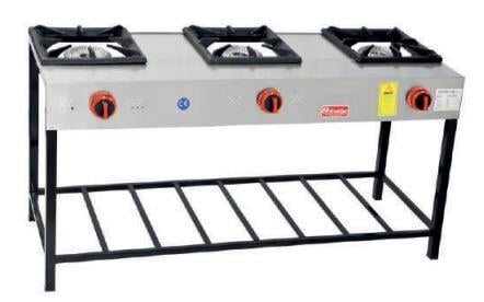 Himaksan Dörtlü Lokanta Ocağı Yüksek Ayak Gazlı 192*47*70 cm