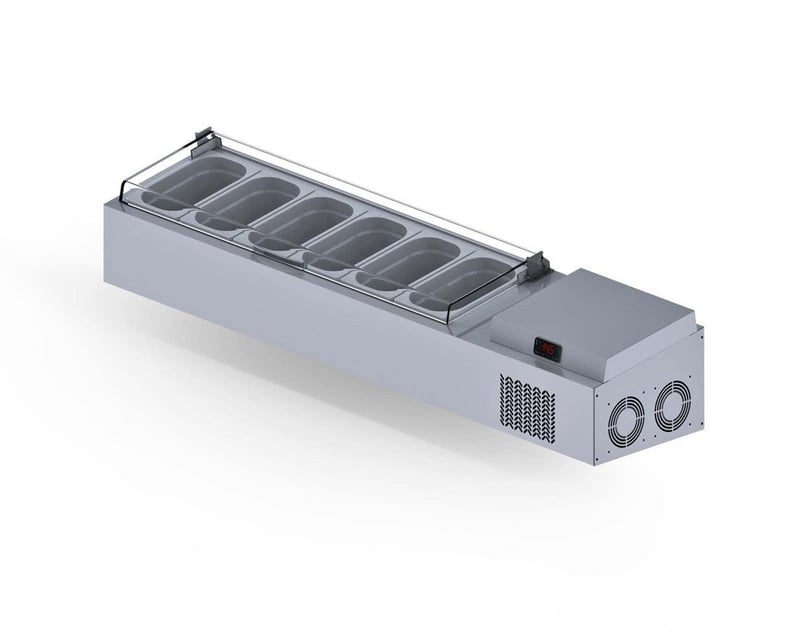 İceinox VTS 150 PL Set Üstü Saladbar 6 GN 1/4 -150