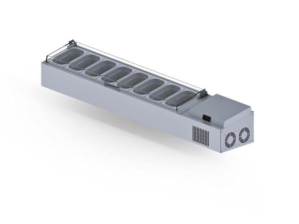 İceinox VTS 178 PL Set Üstü Saladbar 8 GN 1/4 -150
