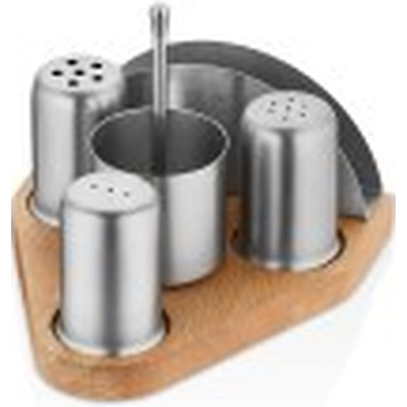Kitchen Mall 4'LÜ Menaj Tk.telli Ahş.standlı Peçetelikli KM543