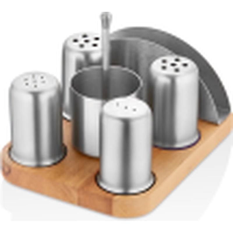 Kitchen Mall 5'Li Menaj Tk.telli Ahş.standlı Peçetelikli KM544