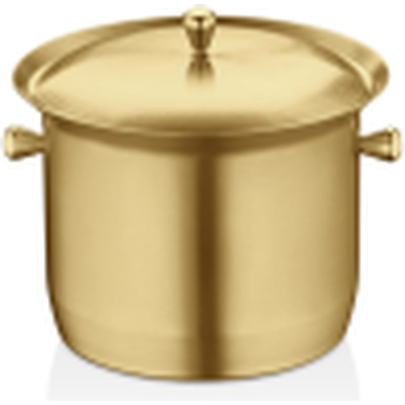Kitchen Mall Skoçlu Buz Kovası (Kapaklı/İzoleli) PVD Gold KM448