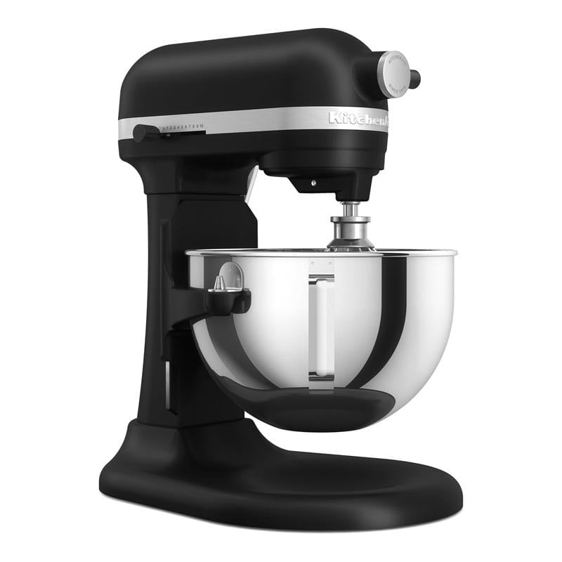 KitchenAid 5KSM55SXX Ağır Hizmet Tipi Kaldırılabilir Kaseli Stand Mikser, 5.2 L, Mat Siyah