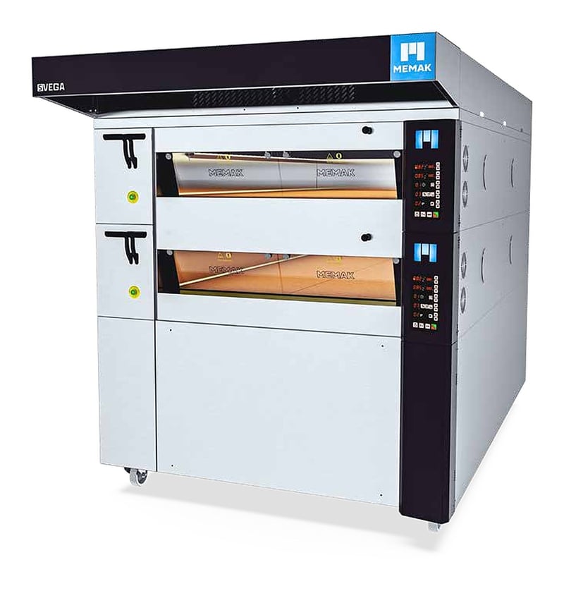 MEMAK Doğalgazlı Siklotermik Isıtmalı Taş Tabanlı Fırın, 2,5 m² Pişirme Alanı, SVEGA 200-01