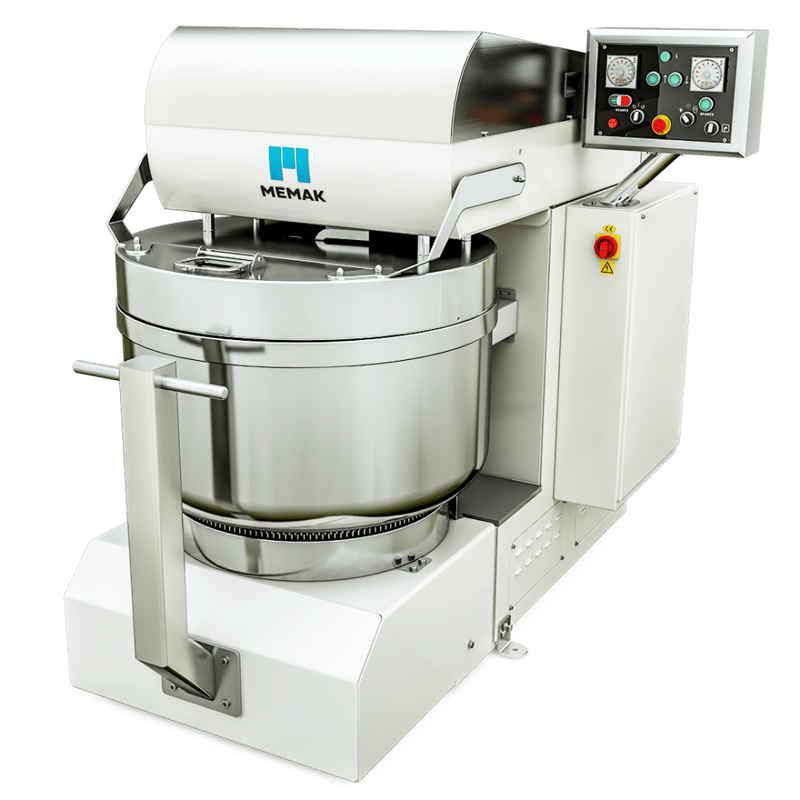 MEMAK Taşınabilir Kazanlı Otomatik Spiral Mikser, 250 kg Hamur Kapasiteli, OTTO MOBIL 250