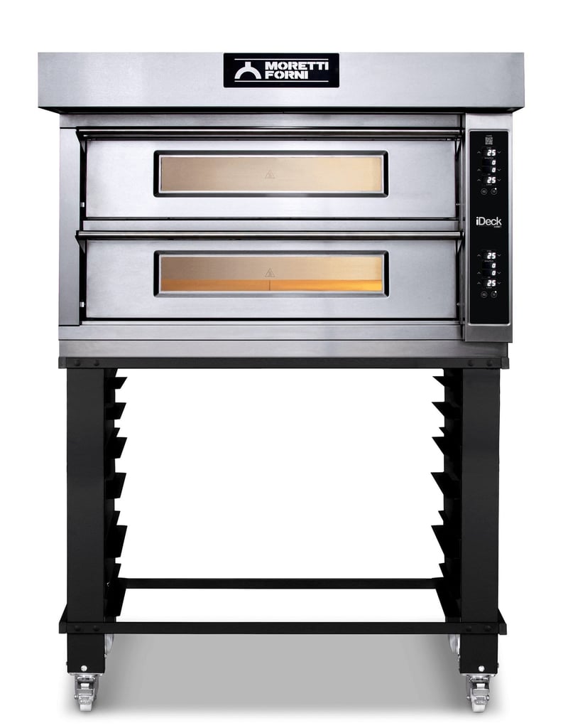 Moretti Forni iDeck ID-D-105.105 Tabanlı Pizza Fırını Elektronik Kontrollü, 18x30 cm Pizza ya da 8x40x60 Tepsi