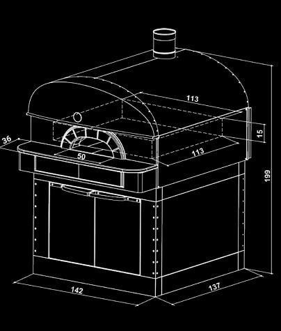 Moretti Forni Neapolıs 9 Pizza Fırını Elektrikli 33 cm 9 Pizza Kapasiteli