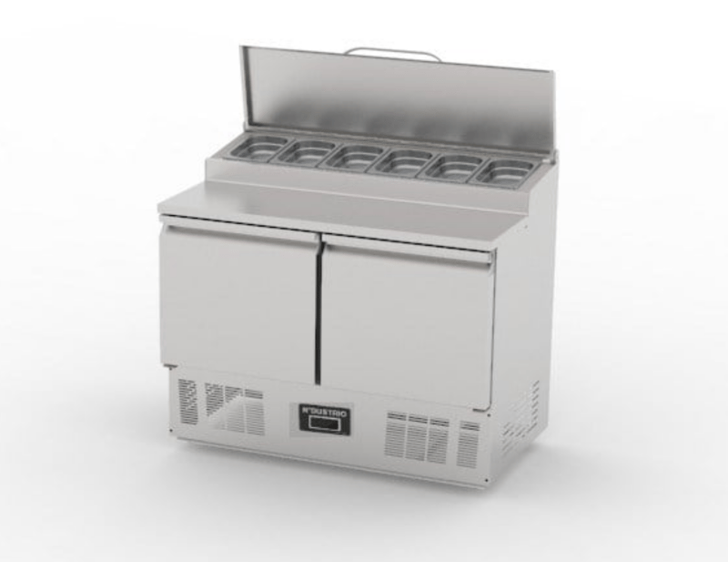 Ndustrio 2 Kapılı, Kapaklı Saladbar, 1050x600x850 mm, SLD 6105 HL SC