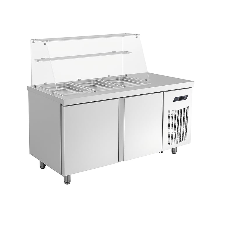 Ndustrio Tezgah Tipi,2 Kapılı Gastronorm Saladbar  TPG -72 SALAD BAR