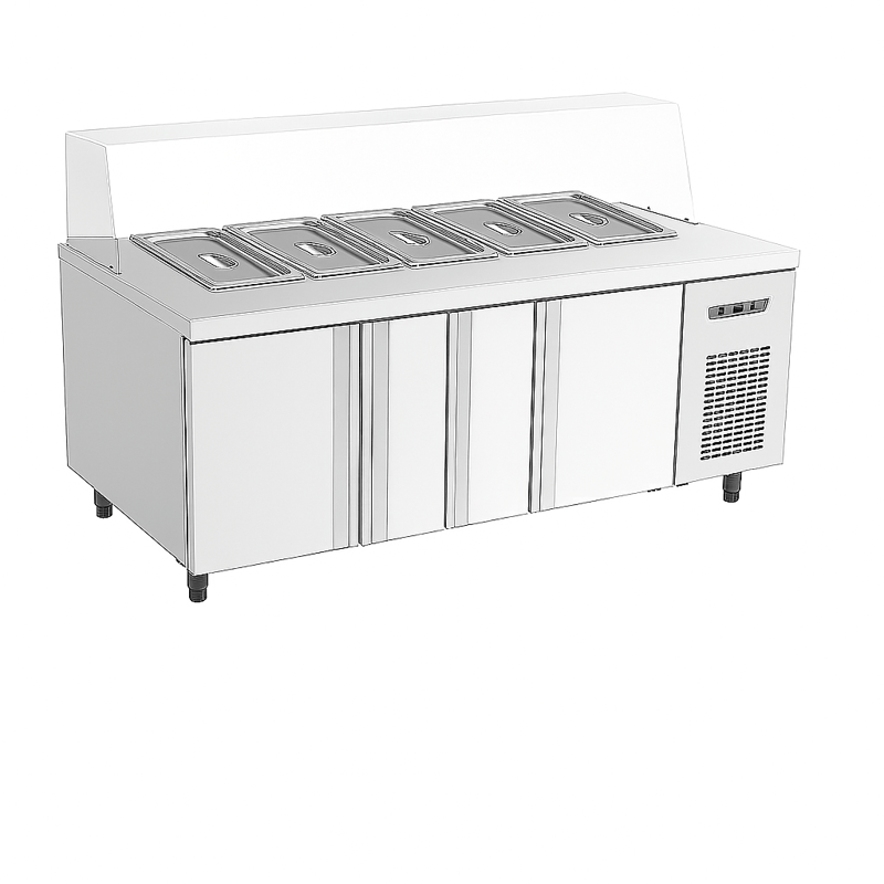 Ndustrio Tezgah Tipi,4 Kapılı Saladbar  TPG-74 SALAD BAR