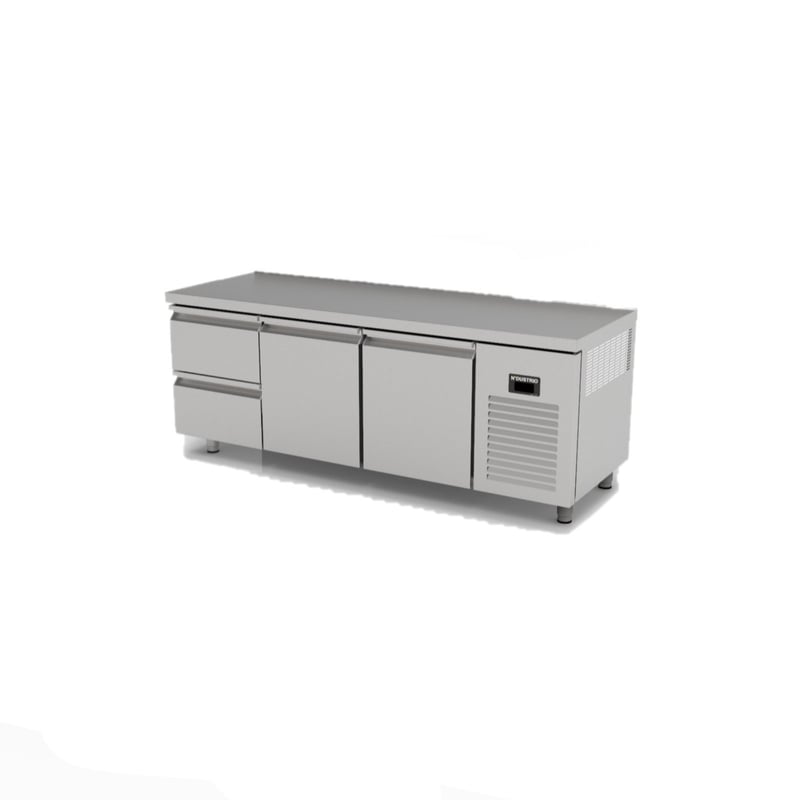 Ndustrio TNS-63-2D Tezgah Tip Snack Derin Dondurucu, 2 Çekmeceli, 2 Kapılı
