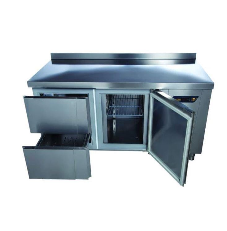 Ndustrio TPS-62-2D Tezgah Tip Snack Buzdolabı, 2 Çekmeceli, 1 Kapılı