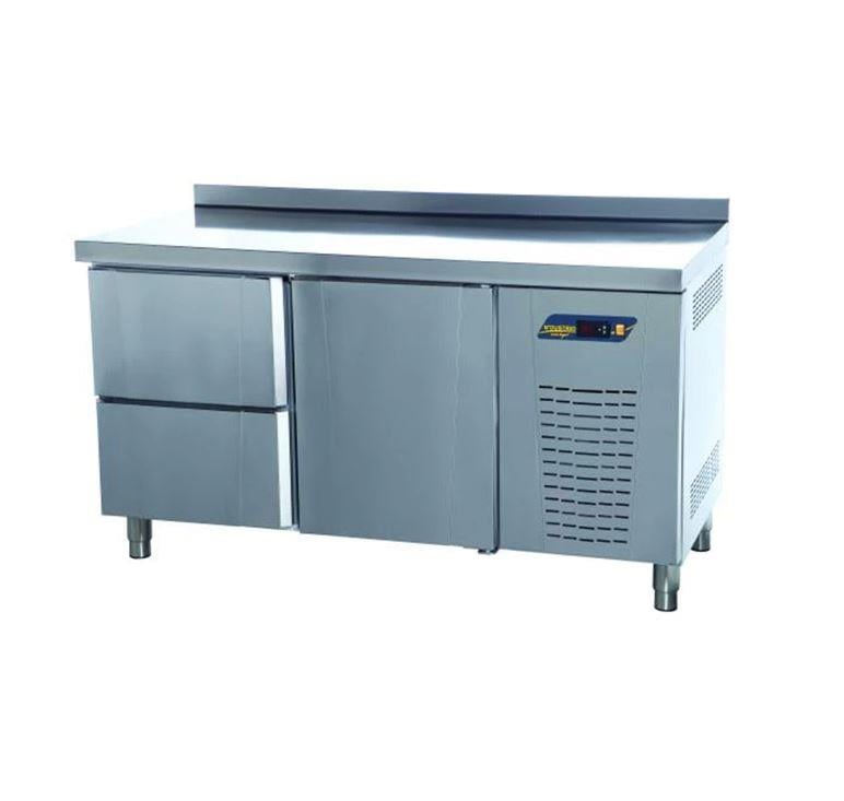 Ndustrio TPS-62-2D Tezgah Tip Snack Buzdolabı, 2 Çekmeceli, 1 Kapılı