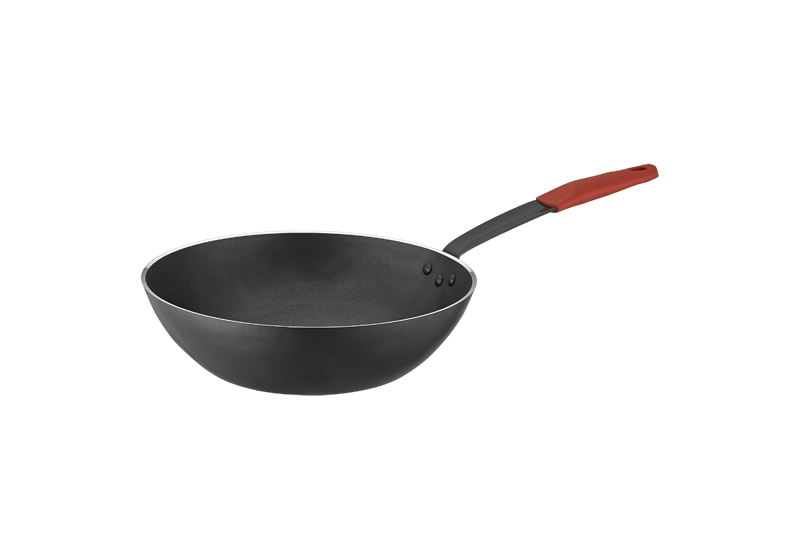 Net Çelik Alüminyum Wok Tava Safran Serisi 30 cm