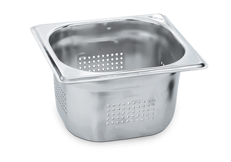 Net Çelik GN 1/2 - 15 cm Delikli Gastronom Küvet (35.4 X 32.5 cm) 9.5 lt  