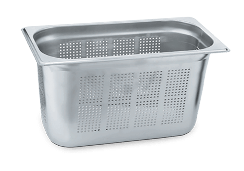 Net Çelik GN 1/3 - 20 cm Delikli Gastronom Küvet (32.5 X 17.6 cm) 7.8 lt  