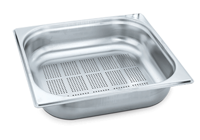 Net Çelik GN 2/3 - 20 cm Delikli Gastronom Küvet (35.4 X 32.5 cm) 18 lt  