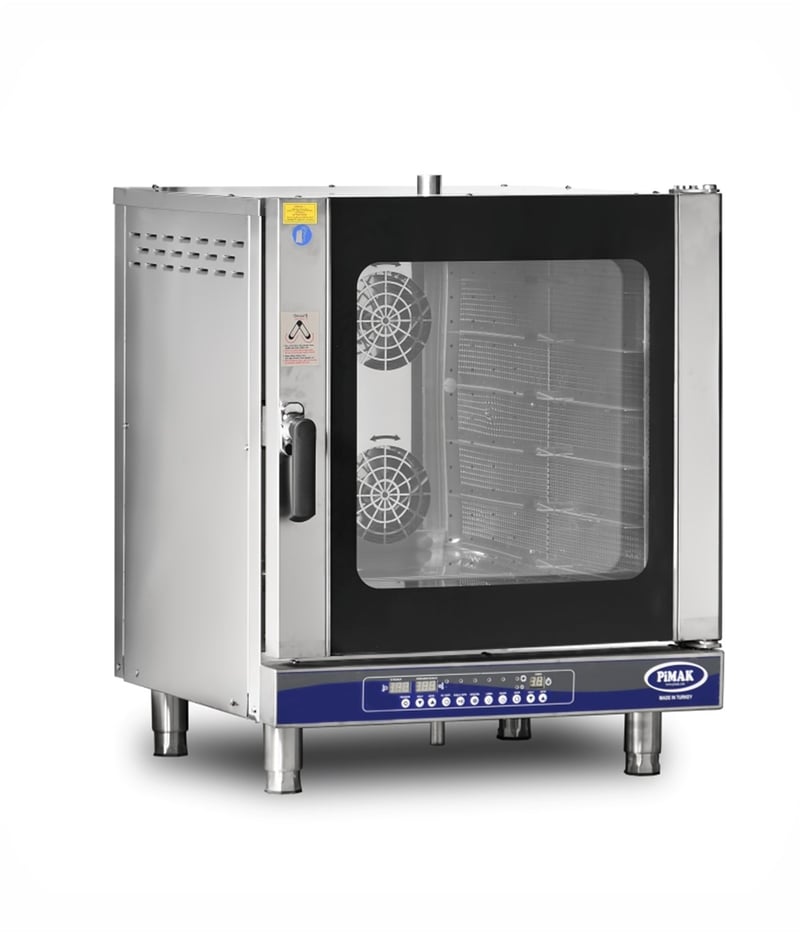 Pimak 6 Tepsili Dijital Patisserie Fırın, Elektrikli, 80,5x87x103 Cm