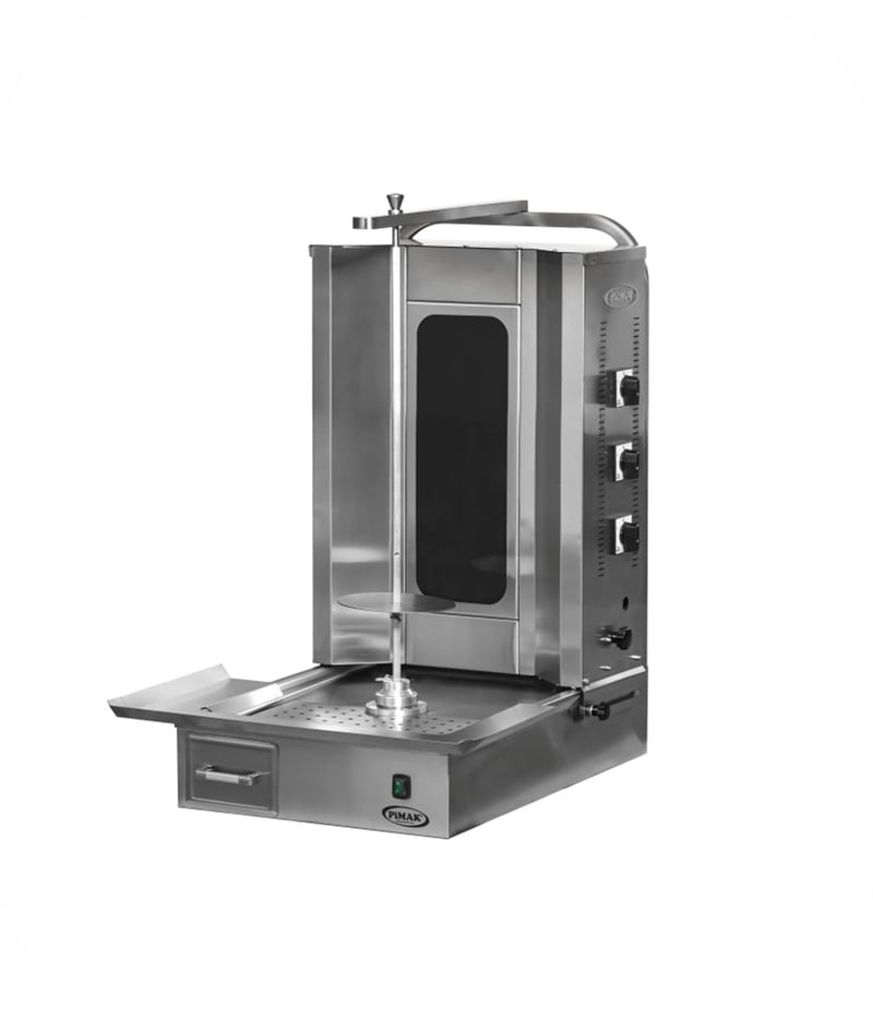 Pimak Elektrikli Döner Ocağı, 3 Radyanlı, Alttan Motorlu, Camlı