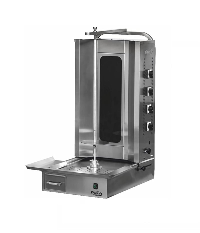 Pimak Elektrikli Döner Ocağı, 4 Radyanlı, Alttan Motorlu, Camlı