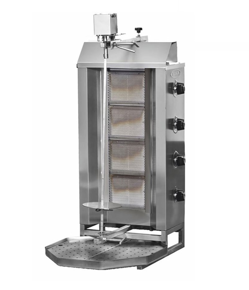 Pimak Üstten Motorlu Döner Ocağı, 4 Radyanlı, Gazlı/LPG'li, Ce Belgeli
