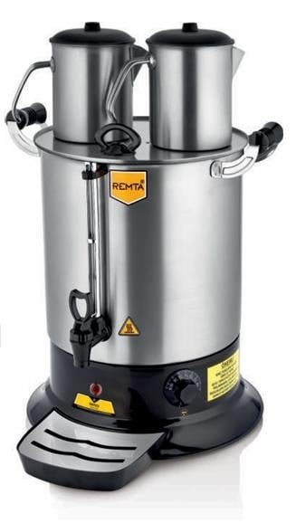 Remta 17 Lt. Platin Model Çift Demlikli Çay Kazanı PT14