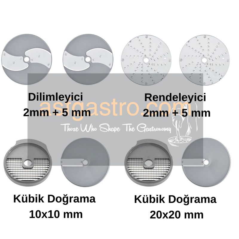 Robot Coupe CL50 ve CL52 8'li Bıçak Disk Setİ