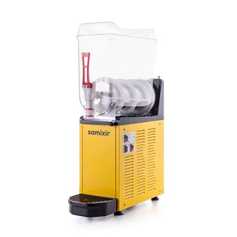 Samixir Slush Mono Allure Granita ve Meyve Suyu Dispenseri, 12 L, Sarı