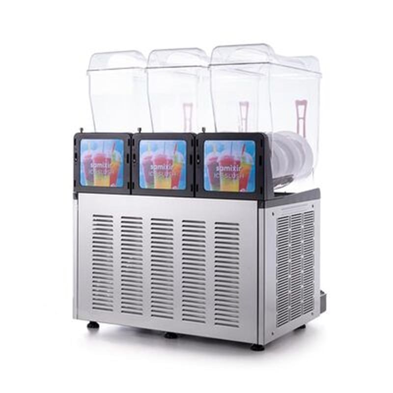 Samixir Slush Triple Granita ve Meyve Suyu Dispenseri, 12+12+12 L, Inox