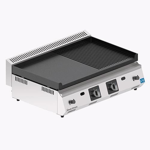 Seamac Döküm Izgara Doğalgazlı/Tüplü 70 cm, Yarı Oluklu Yüzey