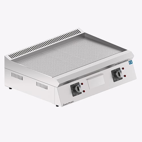Seamac Özel Seri Elektrikli Playt Izgara 70 cm, Oluklu Yüzey