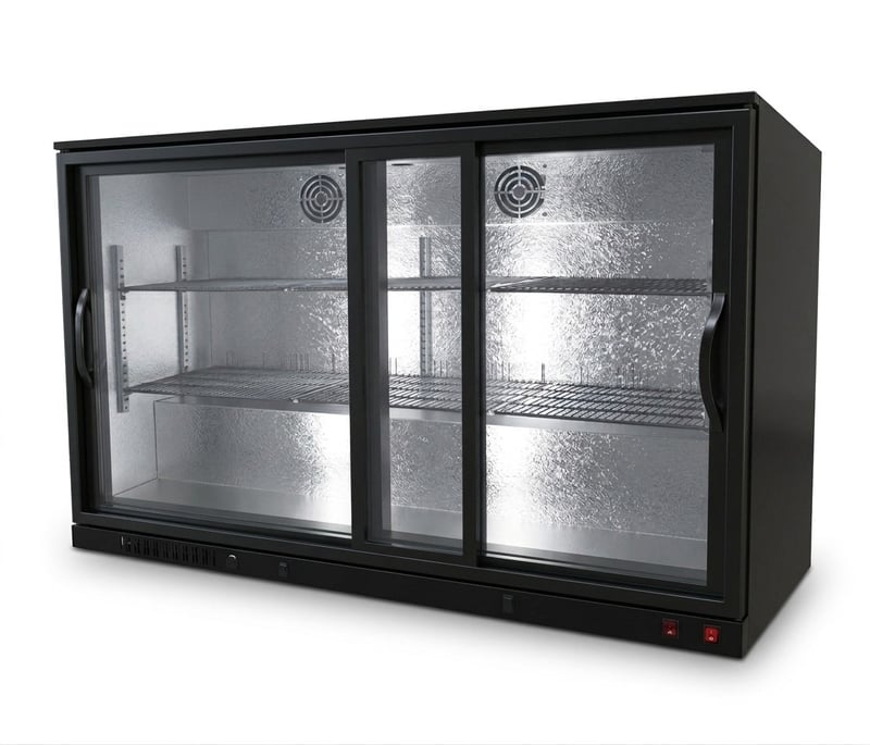 Şenox BBCS-350 Bar Tipi Şişe Soğutucu Dolap, 2 Sürgü Kapılı, 338 Litre