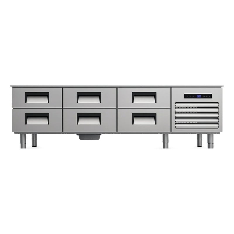 Şenox CAU-3N706C Pişirici Altı Buzdolabı, GN 1/2 Altı Çekmeceli, 200*70*60 cm