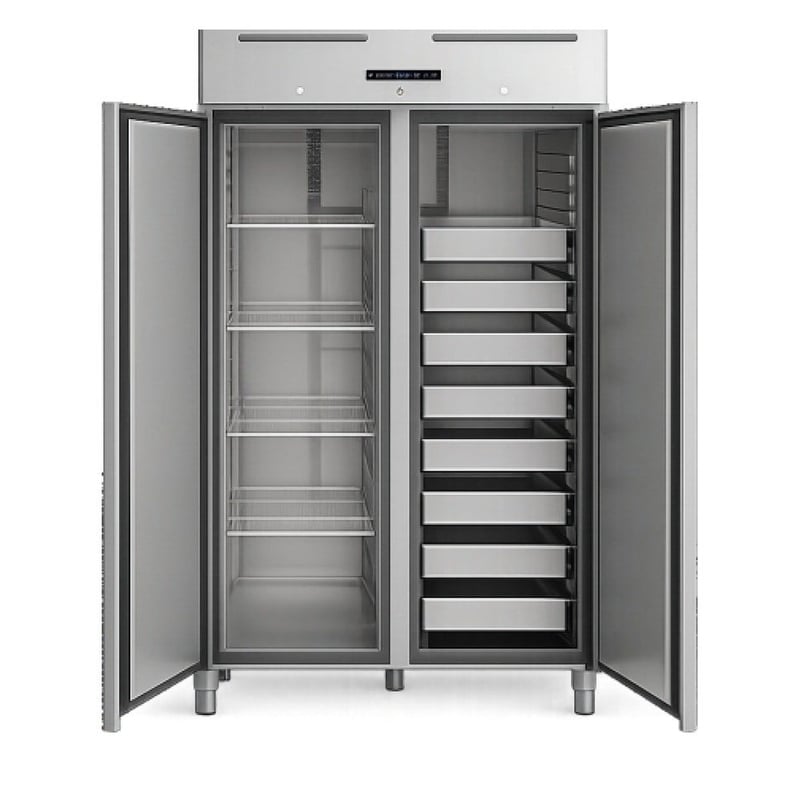 Şenox DT-2NGN-EKO Dik Tip Buzdolabı, 1400 Litre, İki Kapılı, 135*83,5*208 cm