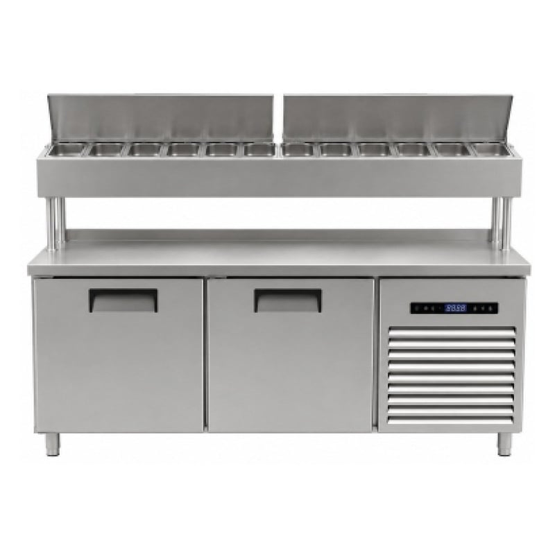Şenox SBB-2N70-E Yükseltilmiş Make-Up Buzdolabı, İki Kapılı, 140*70*142 cm